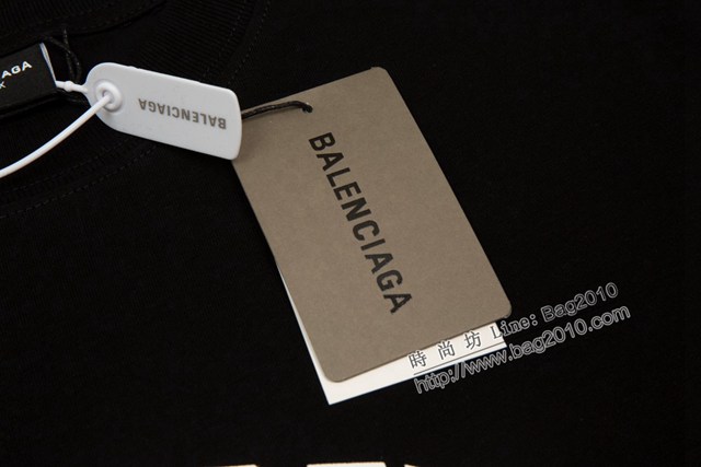 Balenciaga專櫃巴黎世家2023SS新款印花T恤 男女同款 tzy2642